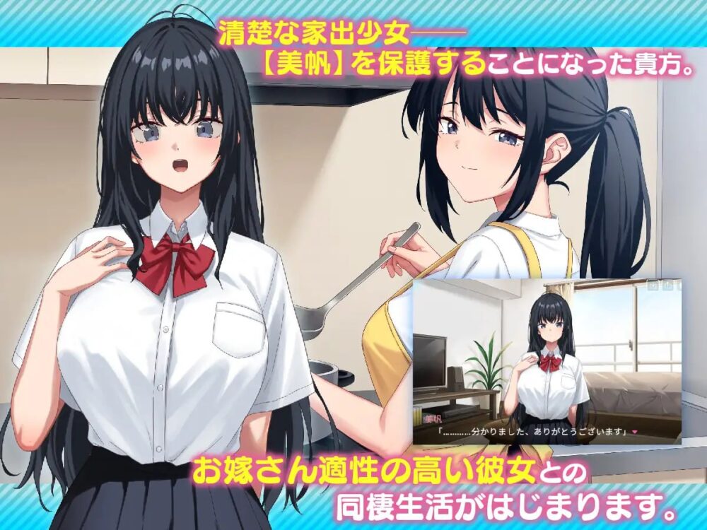 [更新PCSLG] 我捡到了一个离家出走的女孩 家出娘 拾いました v1.0.6 [8G]