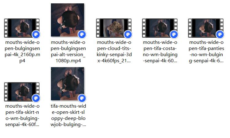 [蒂法同人/3D/精致建模/经典/口交]BulgingSenpai最终幻想蒂法咬合集[574MB/百度/迅雷/UC]