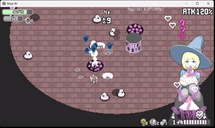 [PC/安卓模拟器/2D/ACT/最新/中文/像素]真·高潮～留级魔女与H魔手 マジイキ～落第まじょとＨな魔手 Magi-Iki v0.450[PC621MB/百度/迅雷/UC]