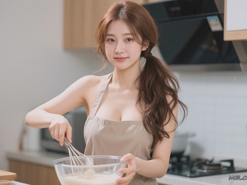 AI视频—巨乳美女做甜品烘焙[305MB/FM]